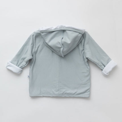 Bamboom Baby Vestje Met Capuchon Licht Blauw koop je bij Babywinkel