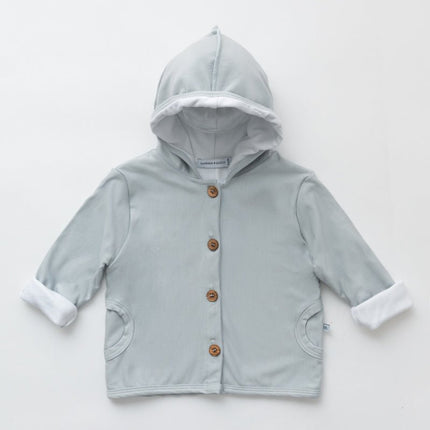 Bamboom Baby Vestje Met Capuchon Licht Blauw koop je bij Babywinkel