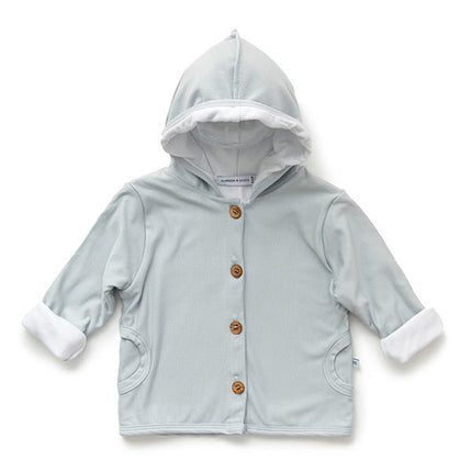 Bamboom Baby Vestje Met Capuchon Licht Blauw koop je bij Babywinkel