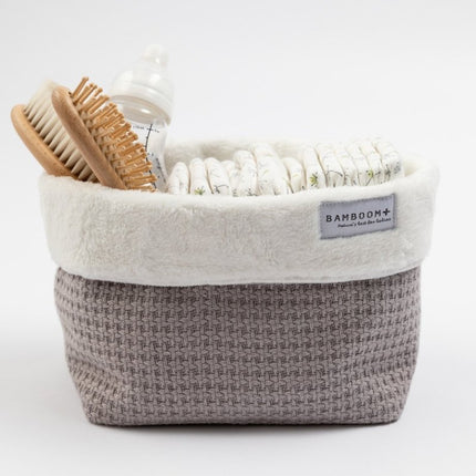 Bamboom Mandje Soft Stone Warm Grijs koop je bij Babywinkel