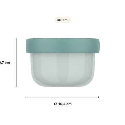 Mepal Fruitbox Campus Coolmint Met Vork 300Ml koop je bij Babywinkel