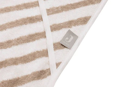 Jollein Badcape Baby Gestreept Terry Olive Green 75X75cm koop je bij Babywinkel