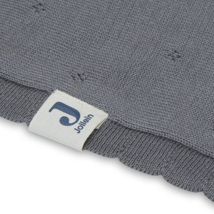 Jollein Wiegdeken Pointelle Storm Grey 100x150cm koop je bij Babywinkel