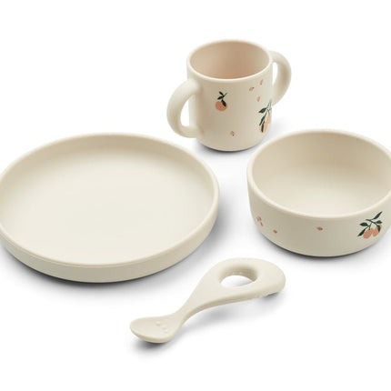 Liewood Kinderservies Set Vivi Peach/ Sea Shell koop je bij Babywinkel