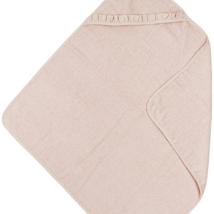 Meyco Badcape Baby Badstof Ruffle Soft Pink koop je bij Babywinkel