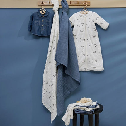 Meyco Slaapzak Baby Moon Baby Indigo koop je bij Babywinkel