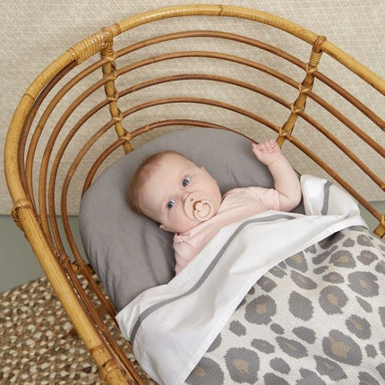 Meyco Wieglaken Bies Grijs koop je bij Babywinkel