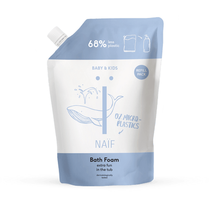 Naif Badschuim Voor Baby en Kids Navulverpakking 500ml koop je bij Babywinkel