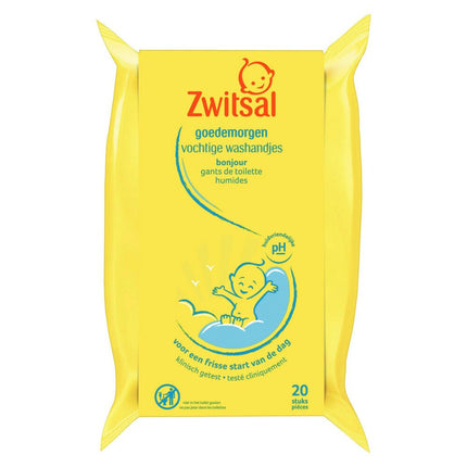 Zwitsal Vochtige Washandjes Goedemorgen koop je bij Babywinkel