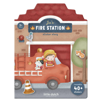 Little Dutch Stickerboek Brandweer Jim