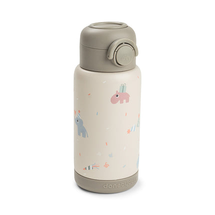 <tc>Done by Deer</tc> Thermos-Trinkflasche mit Strohhalm „Celebration Sand“, 340 ml