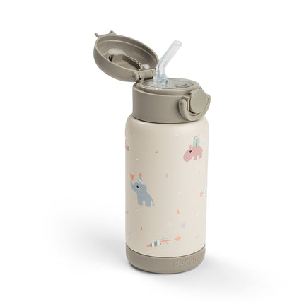 <tc>Done by Deer</tc> Thermos-Trinkflasche mit Strohhalm „Celebration Sand“, 340 ml