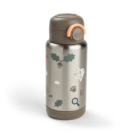 <tc>Done by Deer</tc> Thermos-Trinkflasche mit Strohhalm „Tiny Trails Sand“, 340 ml