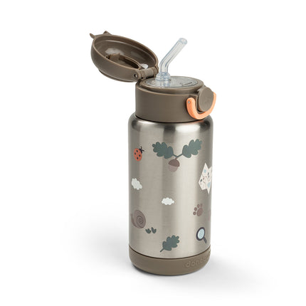 <tc>Done by Deer</tc> Thermos-Trinkflasche mit Strohhalm „Tiny Trails Sand“, 340 ml