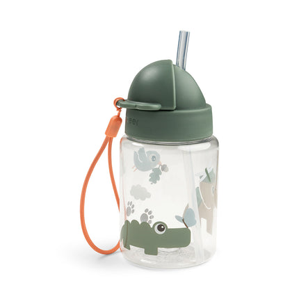 <tc>Done By Deer</tc> Trinkbecher mit Strohhalm Tiny Trails Green 280 ml