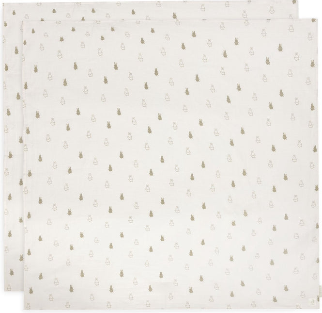 Hydrophilic Cloth Large 115x115cm Happy Miffy - Olivgrün - 2 Stück