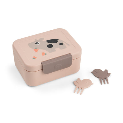 <tc>Done by Deer</tc> Lunchbox inkl. Snack-Spieße „Tiny Farm Powder“