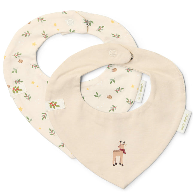 2er-Pack Bandana-Lätzchen Little Christmas