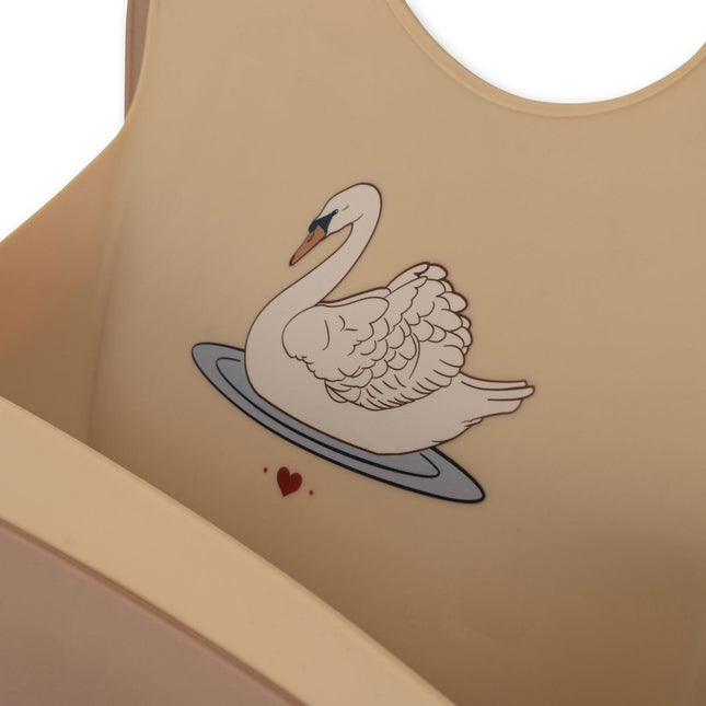 Konges Slojd Slabbetje Swan Siliconen 2St koop je bij Babywinkel