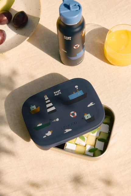 Edelstahl Lunchbox Sailing/Classic Navy