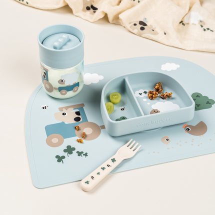 <tc>Done by Deer</tc> Übungsbecher 360 Grad Tiny Farm Blau