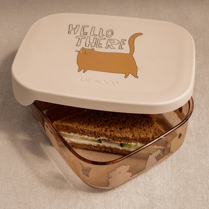 Liewood Lunchbox Arthur Tritant Katzen und Hunde/ Sandy