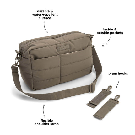 Done by Deer Wickeltasche Taupe