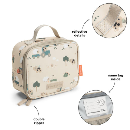 <tc>Done By Deer</tc> Tiny Thermos Lunch-Tasche Tiny Farm Sand 2,8 l