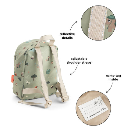<tc>Done By Deer</tc> Kleiner Rucksack Tiny Trails Green 4 l