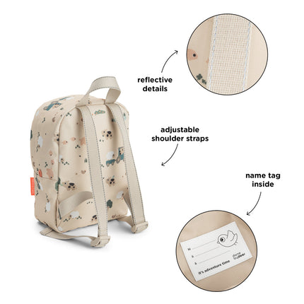 <tc>Done By Deer</tc> Kleiner Rucksack „Tiny Farm Sand“ 4 l