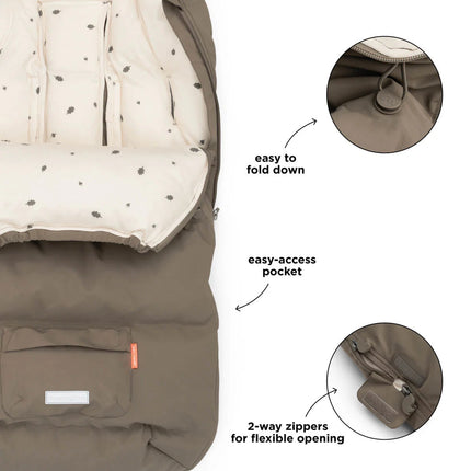 Done by Deer Fußsack Taupe