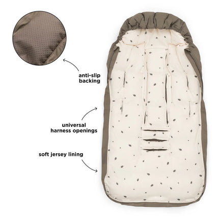 Done by Deer Fußsack Taupe