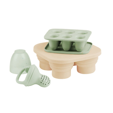 <tc>Babymoov</tc> Set aus Silikonförmchen + Beißring