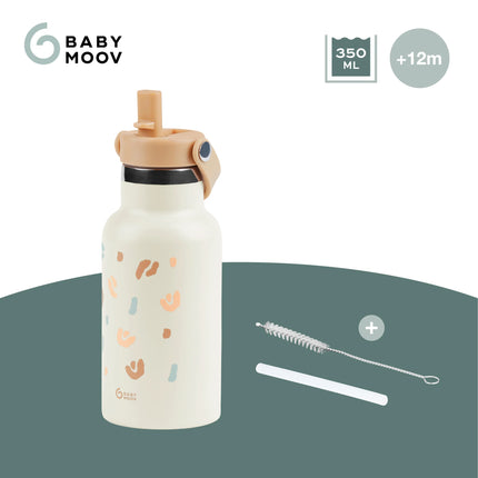 <tc>Babymoov</tc> Little Explorer Isolierte Edelstahl-Trinkflasche, Elfenbein