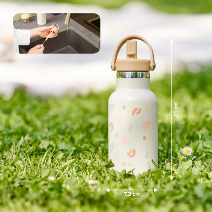 <tc>Babymoov</tc> Little Explorer Isolierte Edelstahl-Trinkflasche, Elfenbein