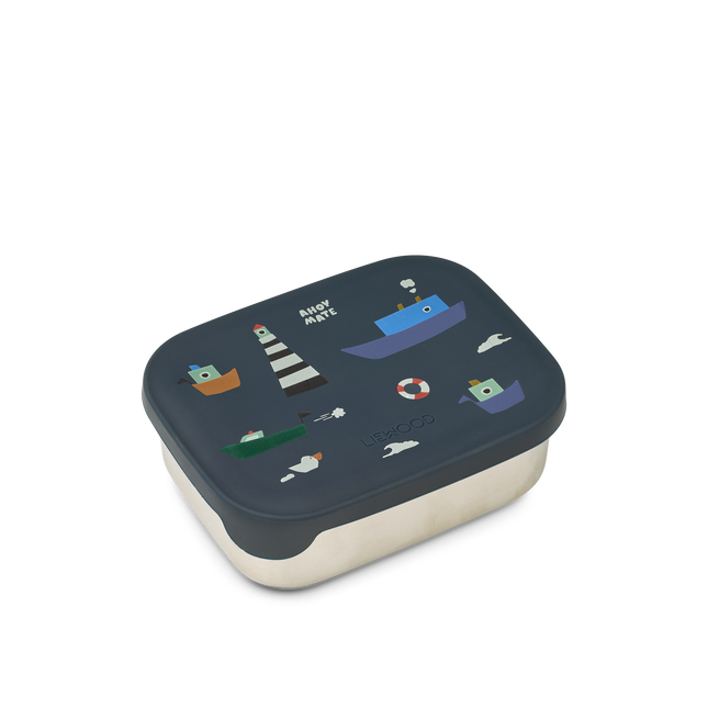 Edelstahl Lunchbox Sailing/Classic Navy
