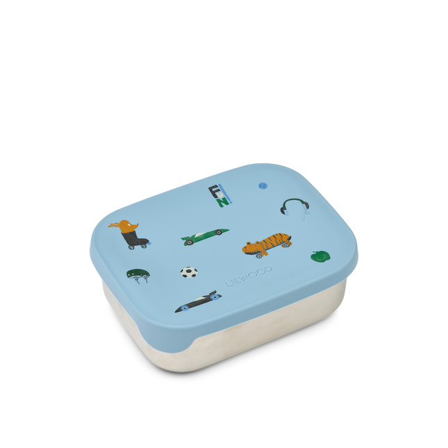 Edelstahl Lunchbox Fun/Strand Blau