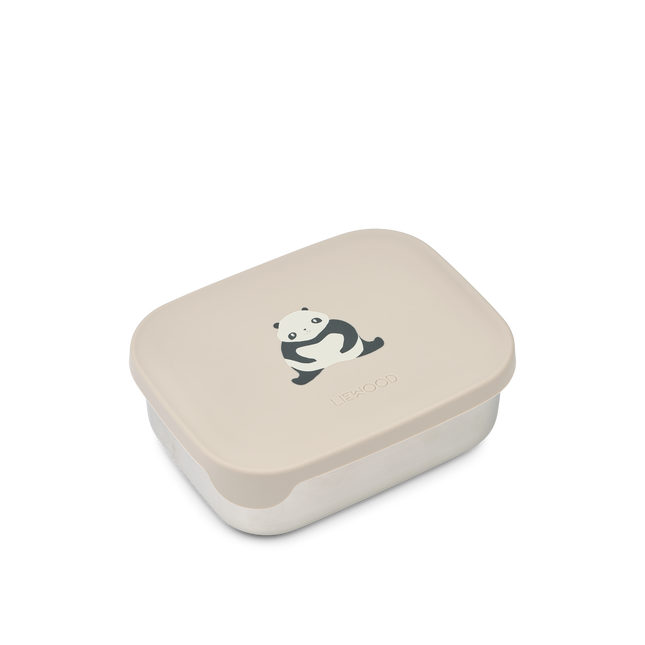 Edelstahl Lunchbox Panda/Sandy/Dunkelgrau