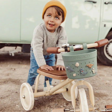 <tc>Banwood</tc> Pin<tamp>Ride Clay</tamp>Kinder-Tretroller- und Fahrradkorb