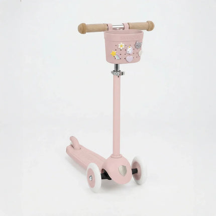 <tc>Banwood</tc> Pin<tamp>Ride</tamp>Kinder-Tretroller- und Fahrradkorb<tamp>in Faded Pink</tamp>