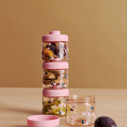 <tc>Liewood</tc> Aufbewahrungsbehälter Dominique Tritan Cherry Heart/Rosey 100 ml, 4er-Set