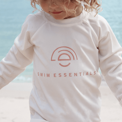 <tc>Swim Essentials</tc> Langärmliges Schwimmshirt, weiß, Pure Tones