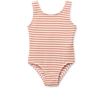 Liewood Badpak Kind Bianco Stripe Coral Blush / Crème De La Crème