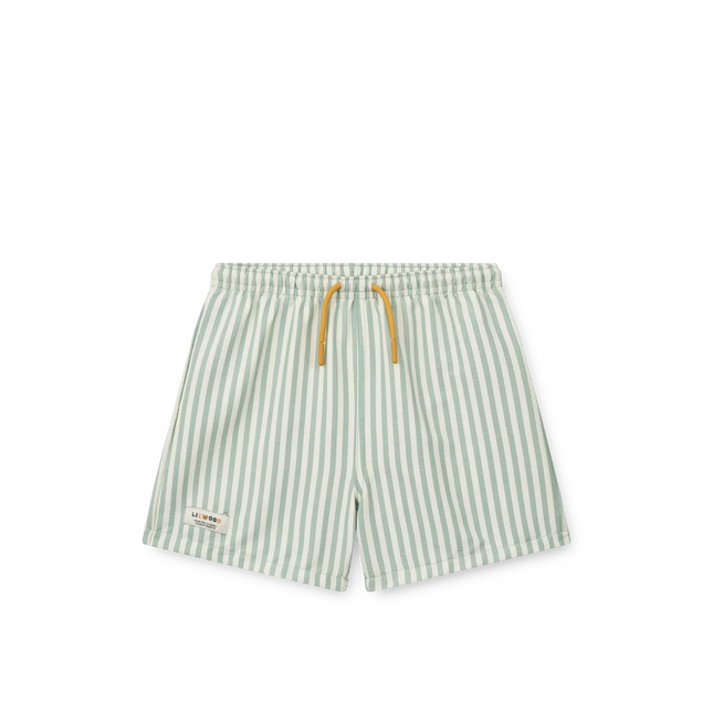 Liewood Zwembroek Kind Duke Stripe Peppermint / Crisp White