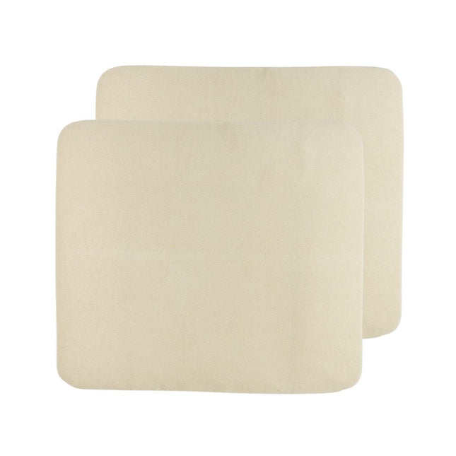 Aankleedkussenhoes 2 - pack badstof Uni - soft sand - 85x75cm - Babywinkel - 4054703102239