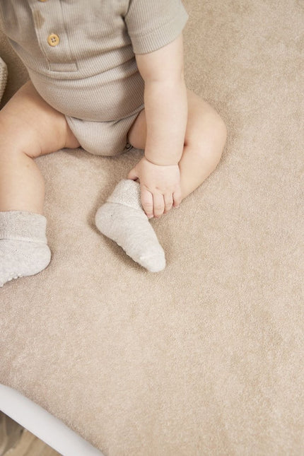 Aankleedkussenhoes badstof Uni - sand - 85x75cm - Babywinkel - 4054703103212