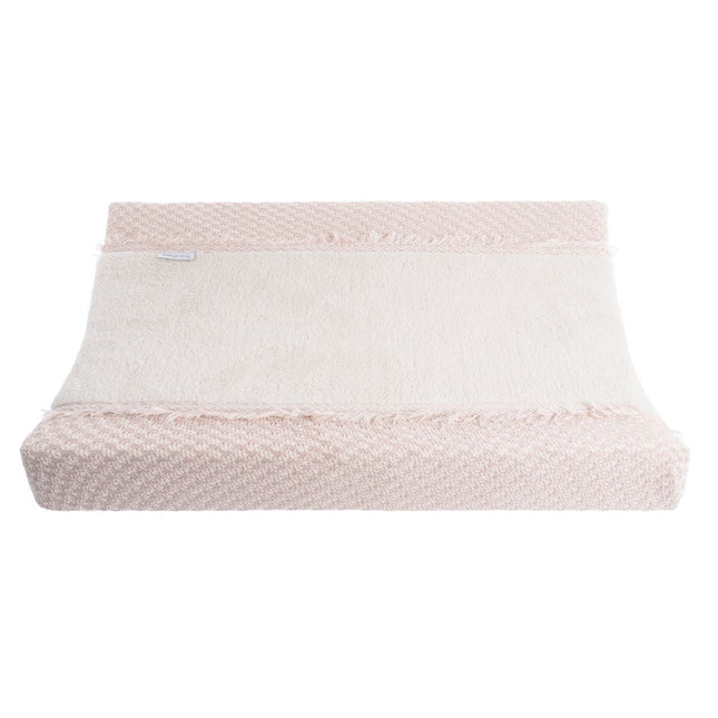 Aankleedkussenhoes Happiness oud roze/ecru - 45x70 - Babywinkel - 8721052102758