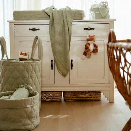 Little Dutch Aankleedkussenhoes Pure Sage koop je bij Babywinkel