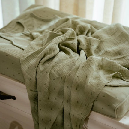 Little Dutch Aankleedkussenhoes Pure Sage koop je bij Babywinkel