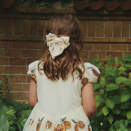 Aries Sequin Bow Haarclip White Smoke koop je bij Babywinkel